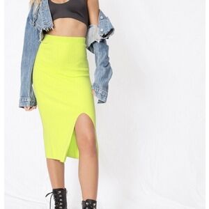 NWOT Free People Skyline Midi Skirt